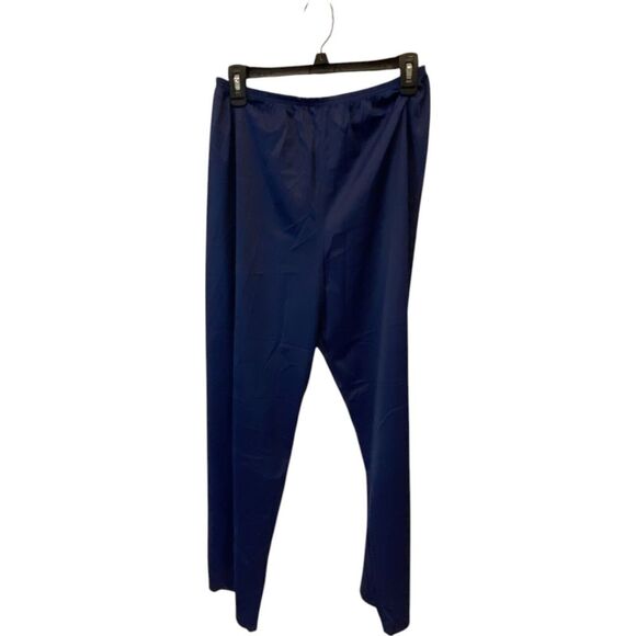 Vanity Fair Sleepwear Set Navy Blue Womens Large All Nylon Lightweight Button - Picture 5 of 16